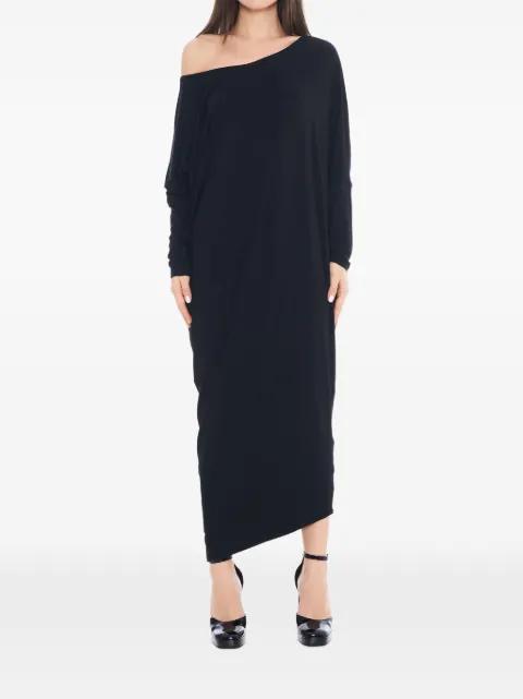 Drapping asymmetric maxi dress by TESSITURA