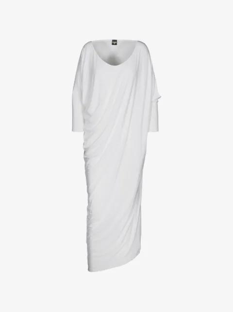 Drapping oversized asymmetric maxi dress by TESSITURA