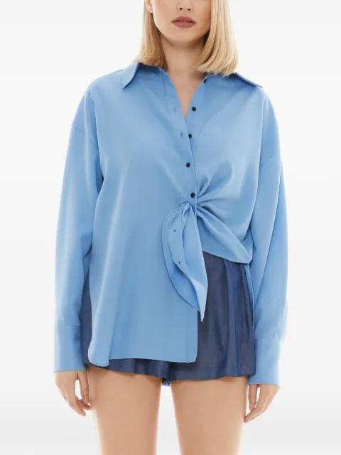 Middle Cut tie-waist shirt by TESSITURA