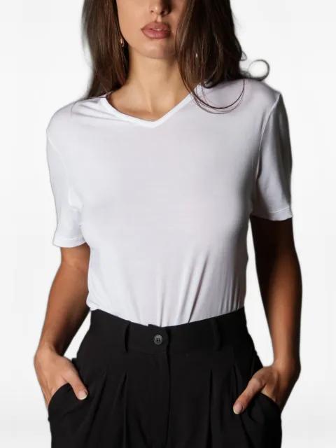 V-neck short-sleeve T-shirt by TESSITURA