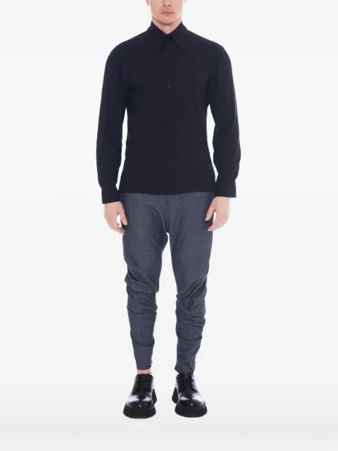 button-fastening long-sleeve shirt by TESSITURA