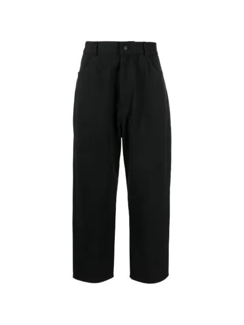 cotton drop-crotch jeans by TESSITURA