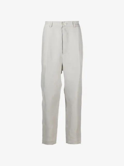 darted tapered-cut trousers by TESSITURA