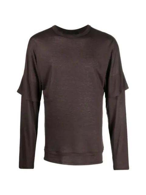 double-layered long-sleeve T-shirt by TESSITURA
