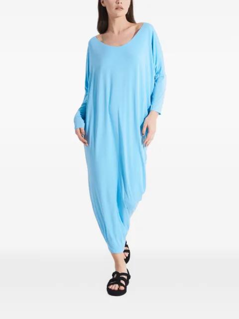 draped oversized asymmetric maxi dress by TESSITURA