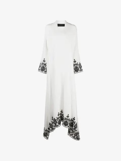 embroidered maxi dress by TESSITURA