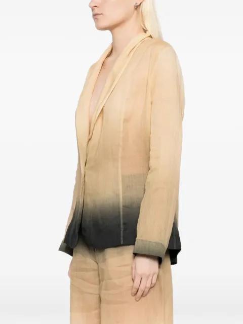 gradient semi-sheer blazer by TESSITURA
