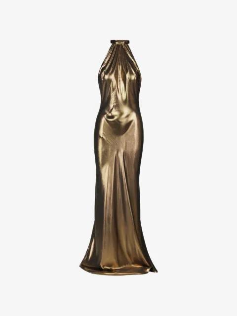 halterneck maxi dress by TESSITURA