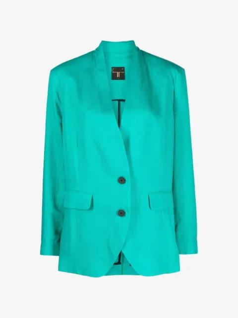 kimono-style long-sleeve blazer by TESSITURA