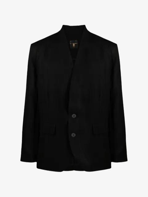 kimono-style shawl-lapel blazer by TESSITURA