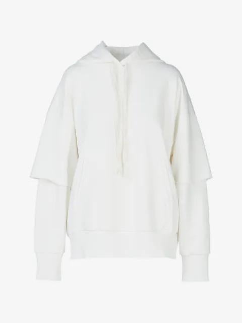 layered-sleeves oversized hoodie by TESSITURA