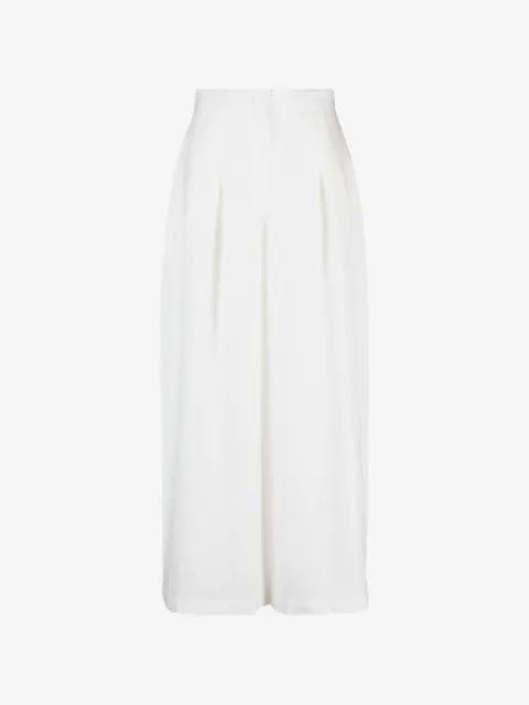linen wide-leg trousers by TESSITURA