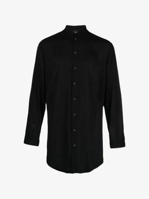 mandarin-collar shirt by TESSITURA