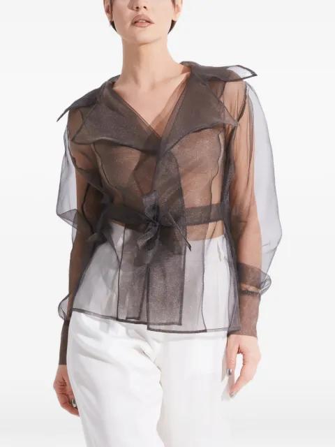 organza silk blazer by TESSITURA