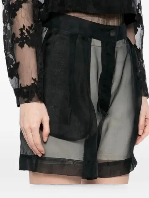 organza silk shorts by TESSITURA