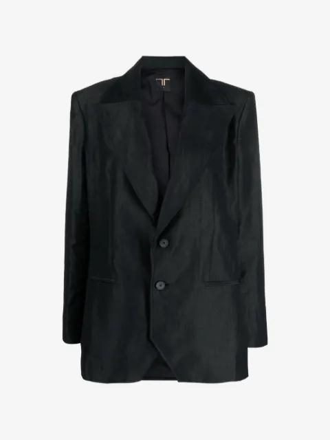 oversized linen blazer by TESSITURA