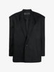 oversized structured-shoulder blazer by TESSITURA