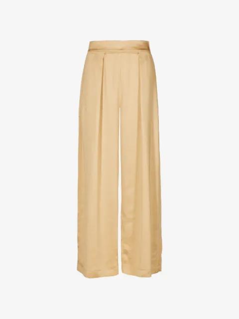 pleated wide-leg trousers by TESSITURA