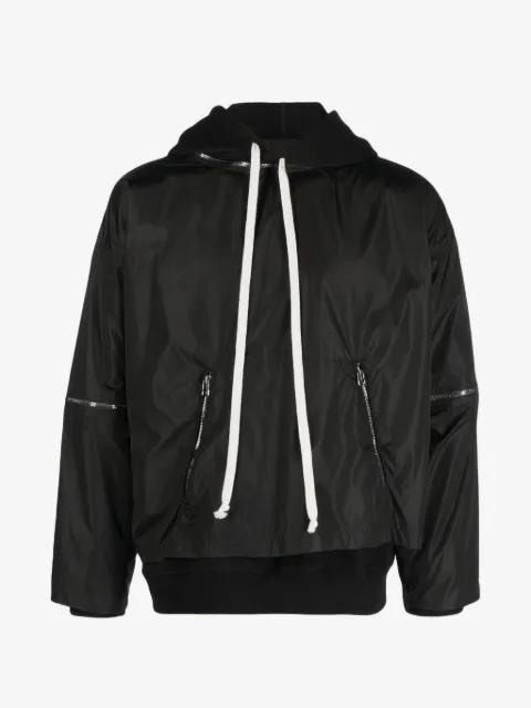 removable-sleeve two-layers hoodie (set of two) by TESSITURA