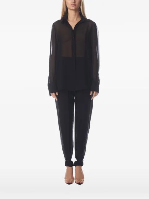 semi-sheer silk shirt by TESSITURA