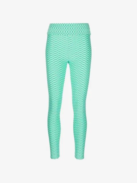 textured-finish leggings by TESSITURA