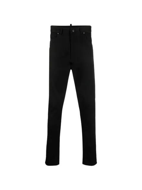 tonal-stitching slim-fit jeans by TESSITURA
