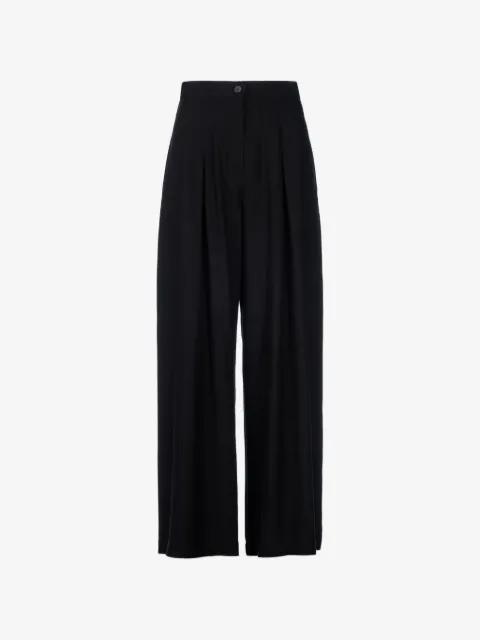 wide-leg pleated trousers by TESSITURA