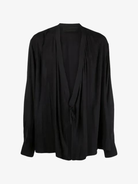wrap-style shirt by TESSITURA
