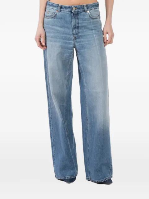 whiskering-detail boyfriend jeans by TEURN STUDIOS