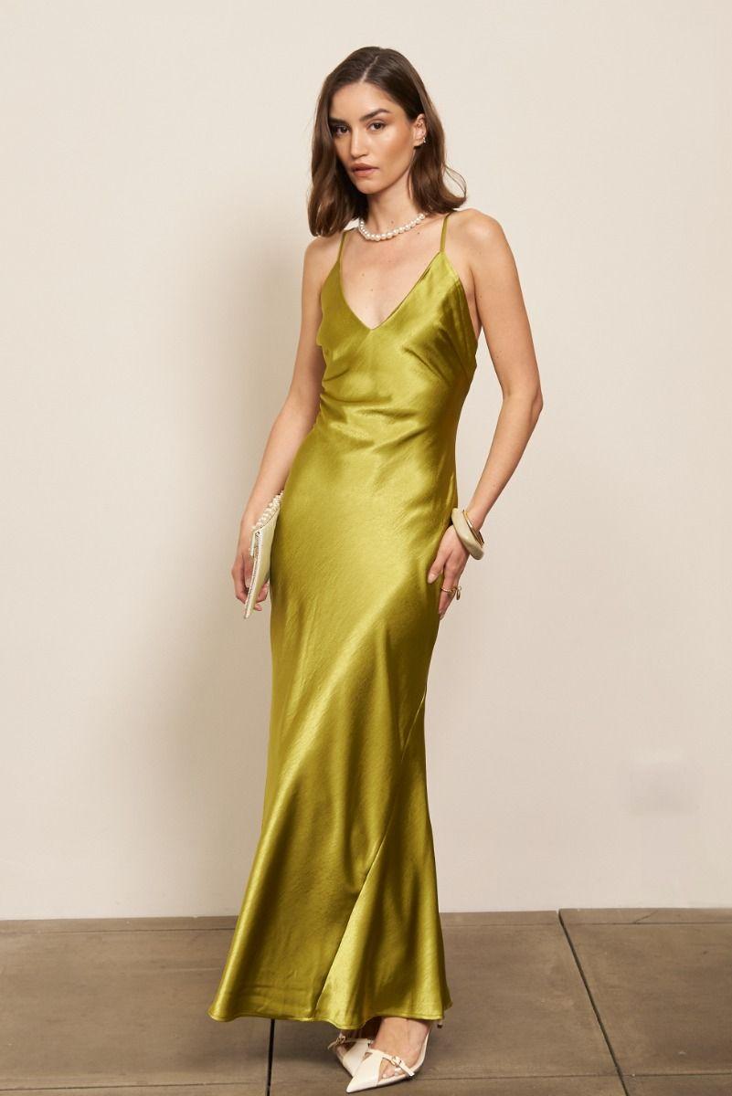 Jova Olive Maxi Dress by TFNC LONDON