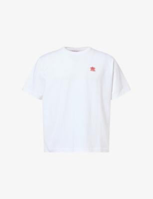 Crown Brand-Embroidered Cotton-Jersey T-Shirt by THAMES MMMX