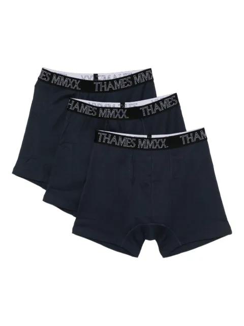 logo-waistband boxers (set of three) by THAMES MMMX