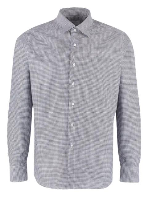 checked cotton shirt by THE (ALPHABET)