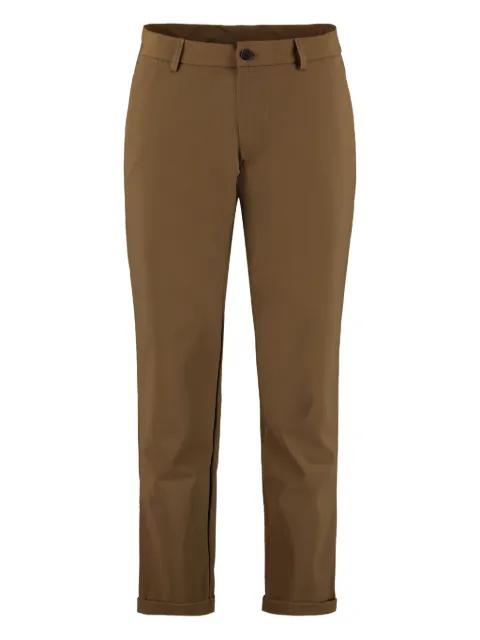 cuffed-hems flat-front trousers by THE (ALPHABET)