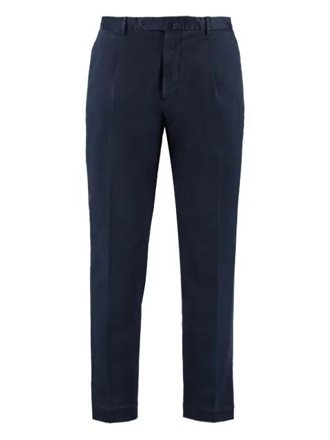 pleated cotton trousers by THE (ALPHABET)