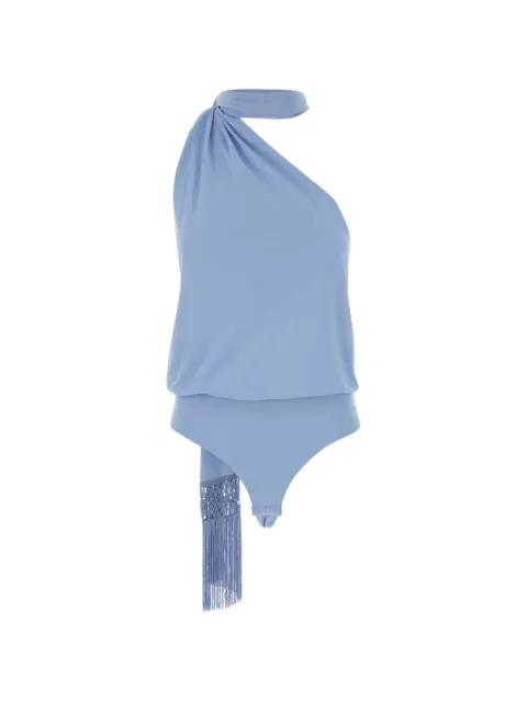 Alba one-shoulder tassel top by THE ANDAMANE