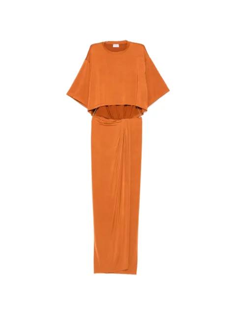 Anja cut-out draped dress by THE ANDAMANE