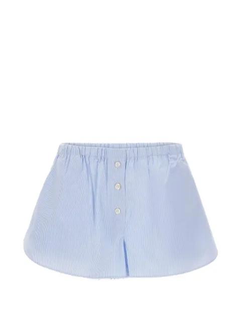 Arabella striped mini shorts by THE ANDAMANE
