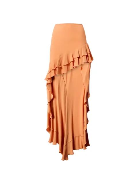 Camelia ruffled asymmetric skirt by THE ANDAMANE