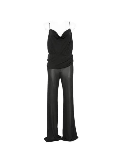 Carla draped cowl-neck jumpsuit by THE ANDAMANE