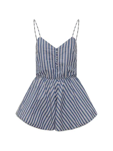 Celeste striped playsuit by THE ANDAMANE