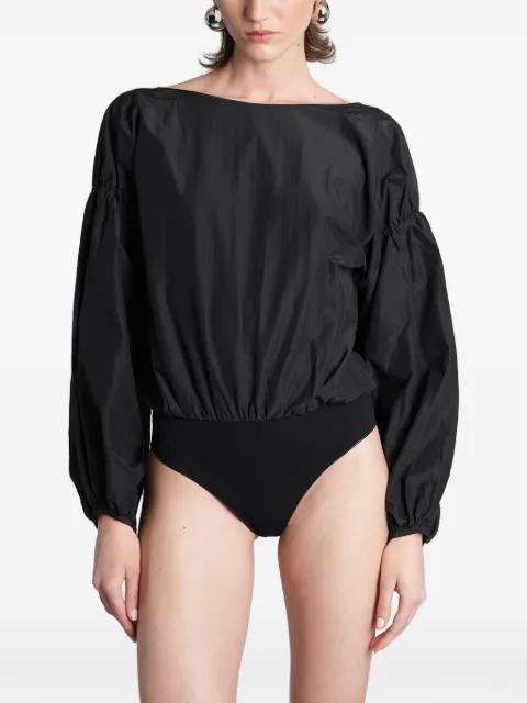 Clara open-back balloon-sleeve bodysuit by THE ANDAMANE