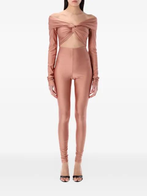 Kendall off-shoulder jumpsuit by THE ANDAMANE