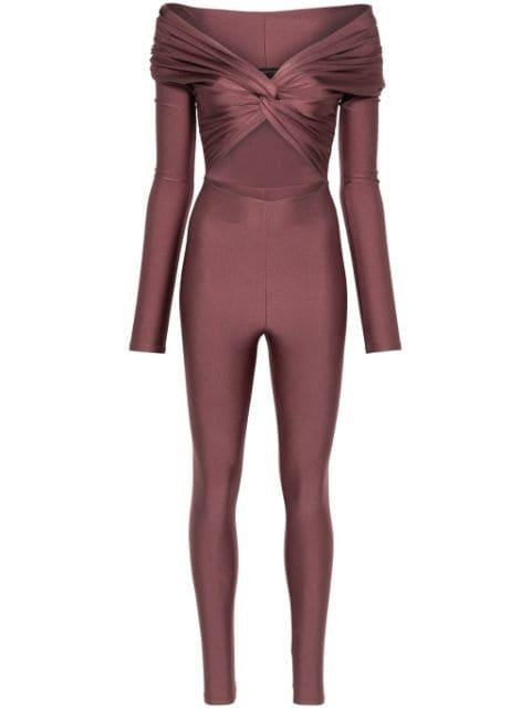Kendall off-shoulder jumpsuit by THE ANDAMANE