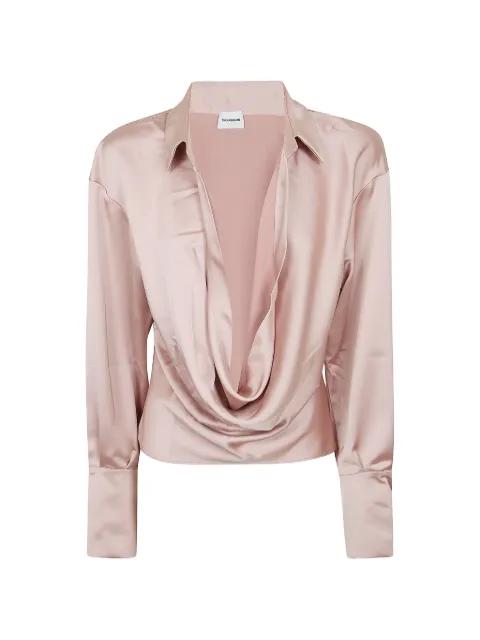 Lilia cowl-neck collared blouse by THE ANDAMANE