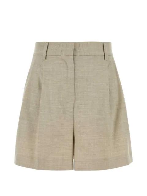 Masha melange stretch shorts by THE ANDAMANE