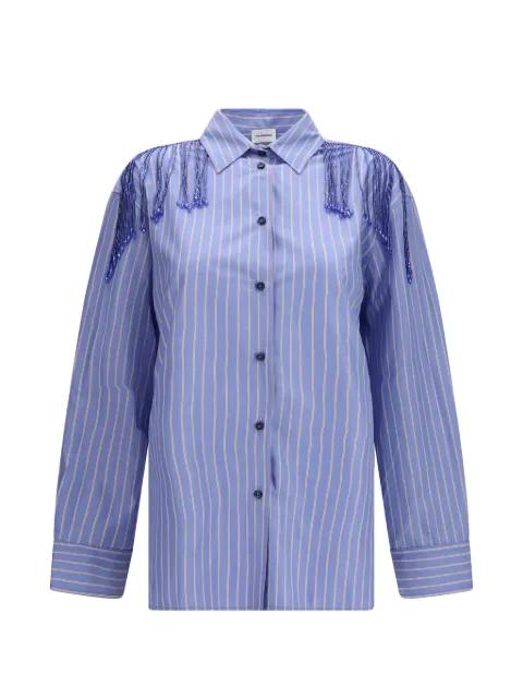 Miley beaded-fringed shirt by THE ANDAMANE