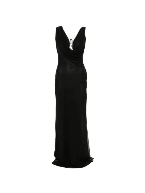 Minerva cowl-neck maxi dress by THE ANDAMANE