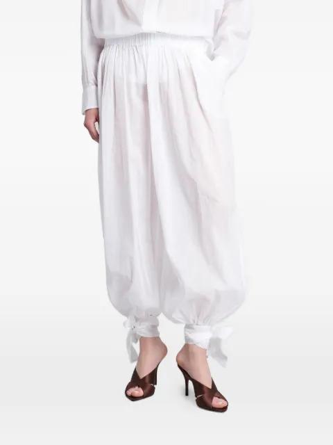 Noor tie-fastening elasticated-waist trousers by THE ANDAMANE