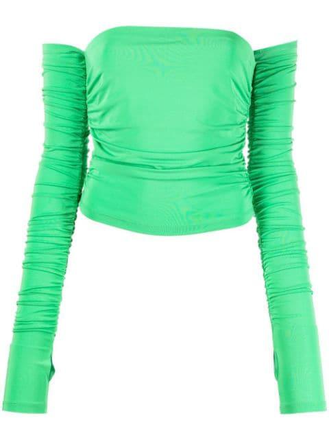 Off-Shoudler Draped top by THE ANDAMANE